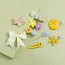 Cartoon Shell Bow flower butterfly shape Childrens hair Clip hairpin setpicture6