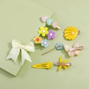 Cartoon Shell Bow flower butterfly shape Childrens hair Clip hairpin setpicture7