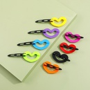 New Style Childrens Acrylic Candy Color HeartShaped Side Clip Cute Hairpin setpicture7
