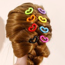 New Style Childrens Acrylic Candy Color HeartShaped Side Clip Cute Hairpin setpicture8
