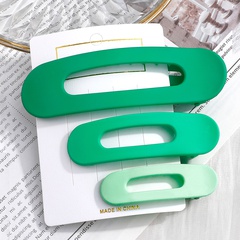 simple style solid color Forehead Duckbill Clip Large Hair Clip