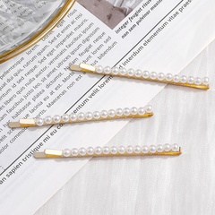 Conjunto de 3 piezas de horquilla de clip de pelo de perlas de estilo Simple