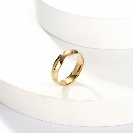 Einfache Mode kreis Titan Stahl Glänzend plain Ring's discount tags