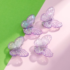 Mignon Transparent Papillon forme cheveux clip 4-Pièces ensemble