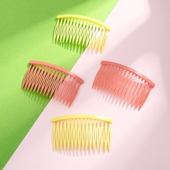 Fashion Solid Color Acrylic Hair Comb Hair Accessories 4-Piece Set