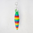 Creativo lindo colorido plstico peristltico babosa llavero juguete de alivio del estrs para niospicture18