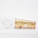 Neue 24 Unzen Doppel Kunststoff Gold Pailletten Kunststoff Tasse Wasser Tassepicture8