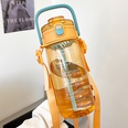 2050ml Groe Kapazitt Sommer Doppel Trinken Tasse mit Stroh Tragbare Kunststoff Wasser Flaschepicture16