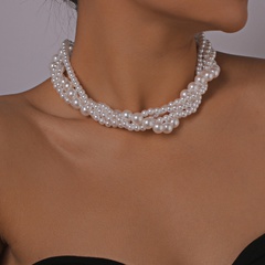 Creative Winding Multilayer Pearl Necklace