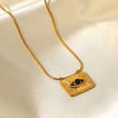 Mode Neue Platz Auge Schlange Knochen Anhnger Titan Stahl 18K Gold Edelstahl Halskettepicture8