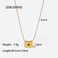 Mode Neue Platz Auge Schlange Knochen Anhnger Titan Stahl 18K Gold Edelstahl Halskettepicture12
