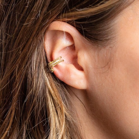 Geometric Ear Clip Fashion copper stud Earrings Wholesale's discount tags