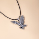 Vintage Mens Wings Eagle Leather Rope Pendant Necklacepicture6