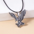 Vintage Mens Wings Eagle Leather Rope Pendant Necklacepicture10