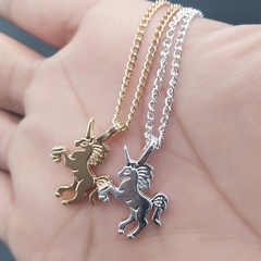 simple Pony Unicorn pendant Necklace Clavicle Chain