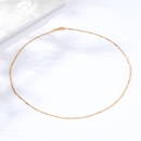 2022 mode Einfache Geometrische runde Perlen Gold Halskettepicture6