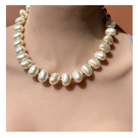 Fashion Pearl Necklace Earrings Bracelet Three-Piece Suit Simple Female 's discount tags