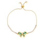 Fashion Simple Butterfly Bracelet Copper 18K Goldplated Inlaid Zircon Braceletpicture10