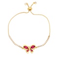 Fashion Simple Butterfly Bracelet Copper 18K Goldplated Inlaid Zircon Braceletpicture13