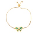 Fashion Simple Butterfly Bracelet Copper 18K Goldplated Inlaid Zircon Braceletpicture14