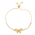 Fashion Simple Butterfly Bracelet Copper 18K Goldplated Inlaid Zircon Braceletpicture16