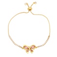 Fashion Simple Butterfly Bracelet Copper 18K Goldplated Inlaid Zircon Braceletpicture17