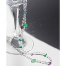 Koreanische frische Mori transparente Kristall perlen Schlsselbein kette Nischen Design Sinn Stein Halskette das gleiche Armband 614picture11