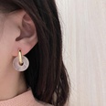 Peace Buckle Ear Drop Colored Glaze Jade Hand Paint Enamel Earringspicture16
