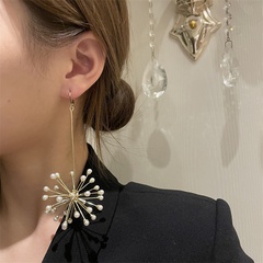 Fashion Explosion Firework Pearl Starry Geometric  Alloy Ear Clip Earrings