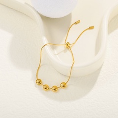 Fashion Simple Love Letter Little Golden Beans Non-Fading Titanium Steel Bracelet