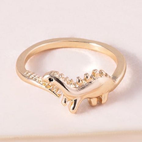 Fashion Cute Small Animal Dinosaur Open Adjustable Alloy Ring's discount tags