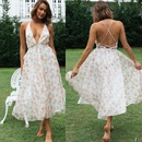 2022 New Womens Summer Printed Dress Womens Sleeveless Split Dresspicture10