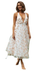 2022 New Womens Summer Printed Dress Womens Sleeveless Split Dresspicture7