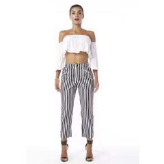 2022 Spring New Women's Sexy Striped Loose Sports Pants