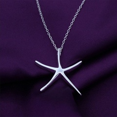 Fashion Simple Clavicle Chain Starfish pendant alloy Necklace Wholesale