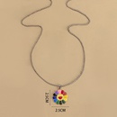 Fashion Colorful Pendant Alloy Epoxy SUNFLOWER Smiley Necklacepicture8