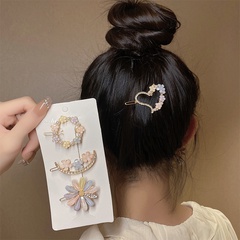 Einfache Delicate Geometrische Haar Clip Bang Clip Nette Blumen Haarnadel Sets