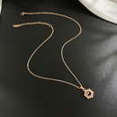 Fashion Cute Snowflake Pendant Titanium Steel Clavicle Chain Necklace Femalepicture9