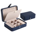 Caja de almacenamiento de joyas de doble capa porttil de cuero delicado Simplepicture10