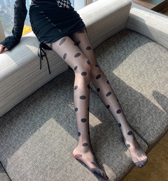 Women's Large Dot Pattern Stockings Ultra-Thin Jacquard Sexy Pantyhose