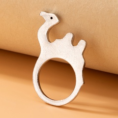 Fashion Camel Shaped Geometric Animal Single Alloy Ring