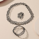 Sexy Hollow Lace Adjustable Stretch Necklace Ring Bracelet Setpicture7
