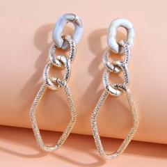 Fashion Metal Simple Irregular Geometric Chain  Alloy Earrings