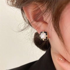 Fashion New Geometric Square Ear Studs Earrings Alloy