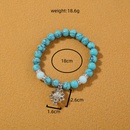 Nouveau Mode De Yoga Turquoise Lumineux Lotus Alliage Braceletpicture10