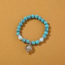 Nouveau Mode De Yoga Turquoise Lumineux Lotus Alliage Braceletpicture14