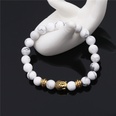 8mm white pine stone head bracelet natural stone DIY beaded bracelet jewelrypicture17