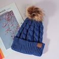korean style warm leather label fur ball knitted hat wholesale Nihaojewelrypicture42