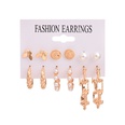 New circle 6 pairs of earrings set fashion pattern earrings pearl earrings wholesalepicture18