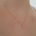 fashion 14K gold square pendant inlaid zircon pendant copper necklacepicture11